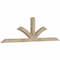 Ekena Millwork Richland Rough Sawn Timber Gable Bracket, Douglas Fir, 96"W x 28"H x 4"D x 4"F, 7/12 Pitch GBW096X28X0404RIC00RDF - alternate 2